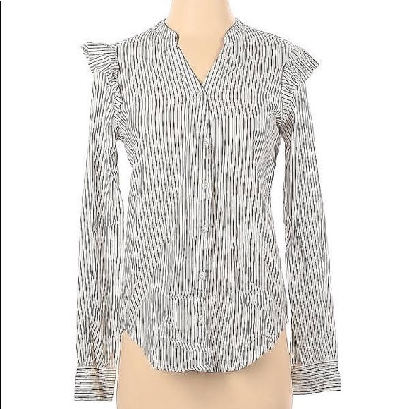 Paige striped blouse size M - Picture 1 of 8